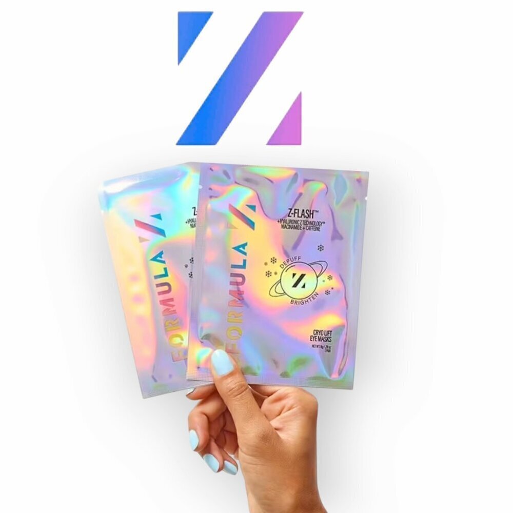 Formula Z Z Flash Cryo Lift Eye Masks 2 Pack NWT Niacinamide Caffeine Vegan Care